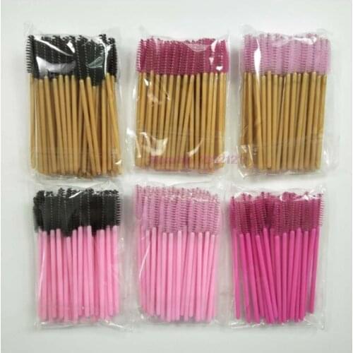 200bags Eyelash Extension Disposable Eyebrow brush Mascara Wand Cosmetic Brushes set beauty 50pcs/bag