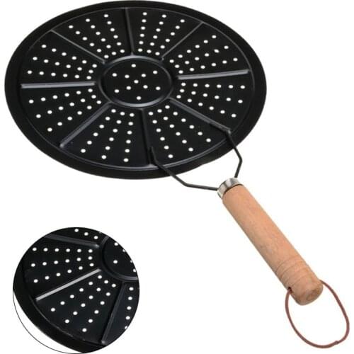 22cm Black Induction Heat Diffuser Hob Coffee Insulation Pad Converter Disc Adapter Plate Saucepan Home Kitchen Tool