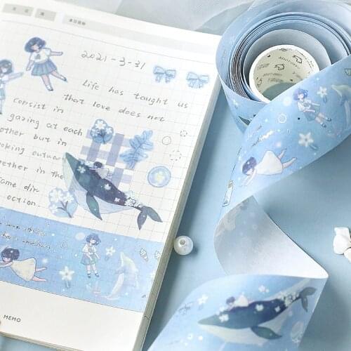 30mm*3m Dreamland Travel Serise Washi Tape Underwater World Adhesive Tape DIY Scrapbooking Stationery Sticker Label Masking Tape