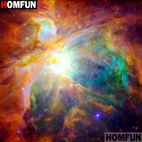 Homfun Full Square/Round Drill 5D DIY Diamond Painting "Starry landscape" 3D Embroidery Cross Stitch Home Decor Gift A12006