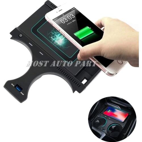 ABS Plastic Wireless Car Charger Fast Charging Plug And Play Trim For BMW X3 X4 G01 G02 2018-2021 1pcs