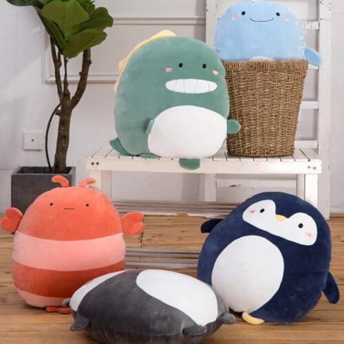 Large Plush Dinosaur Pillow Doll Toy Kids Sleeping Back Cushion Cute Dinosaur Stuffed Baby Accompany Doll Xmas Gift