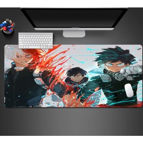 Super XL Anime Lockedge Large Gaming Mouse Pad Computer Gamer Keyboard Mouse Mat Desk Mousepad For PC Gaming Padmouse