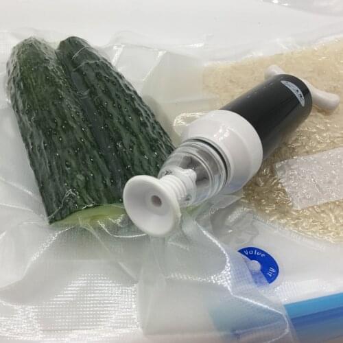 Household Food Vacuum Compression Bag Fresh Keeping Bag Food Storage Manual Air Extraction Sealed Bag Packaging Bag With Hand