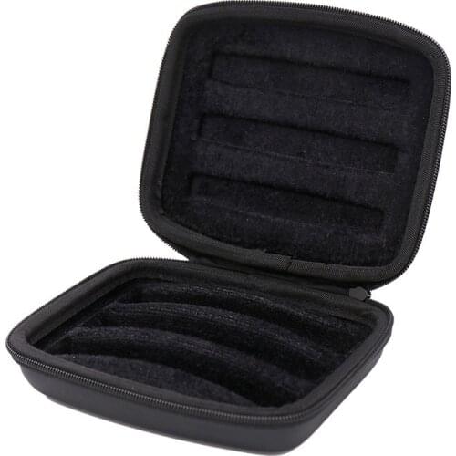 Storage Case for 3 Harmonicas with 10 Holes Portable Loaded Harmonica Zippered Carrying Bag Pouch Woodwind Musical Instruments