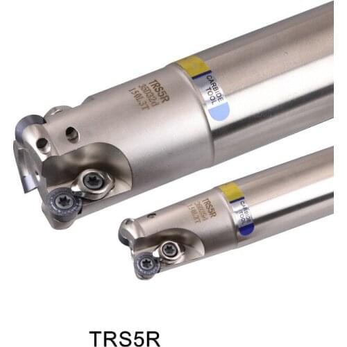 TRS 5R Milling Fast Feed Cutter Lengthened RDMT10T3MOTN Handle Alloy Cnc Hardened Aseismic Rod Machine Inserts Tool milling