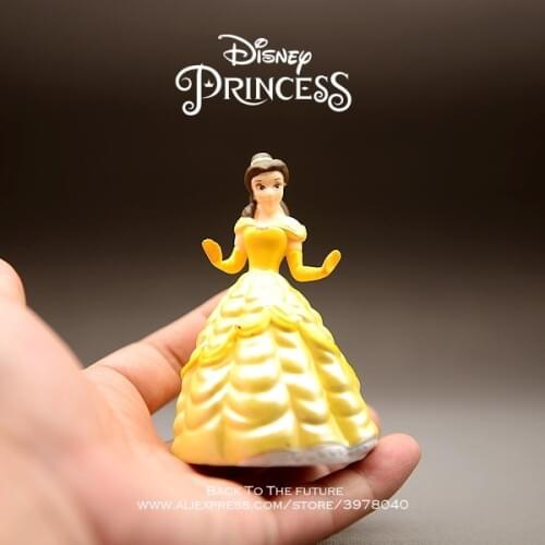 Disney Beauty and the Beast Belle Princess 9.5cm doll Action Figure Anime Mini Collection Figurine Toy model for children gift