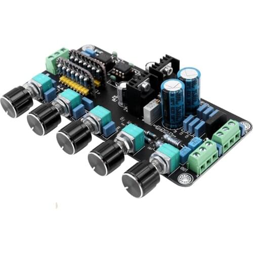 Hot TTKK Preamp Tone Board OP AMP Stereo Preamplifier Volume Tone Control OPA2604 AD827JN with LM317+LM337 Circuit