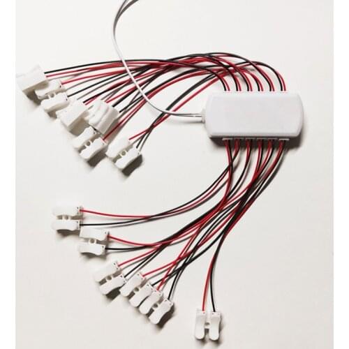 Scale Model Lights Connection Port Sharing Box Set for Railway Railroad Train Layout Port Distributor