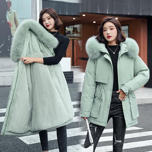 2022 Fashion Winter Jacket Thick Warm Short Parkas Women Winter Coat Elegant 8 Colors Cotton Hooded Jackets Female Outwear