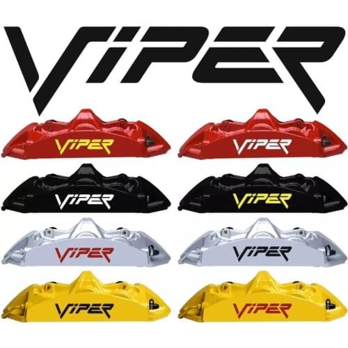 For Viper Hi Temp Brake Caliper Decal Sticker Set Of 6 (Any Color)
