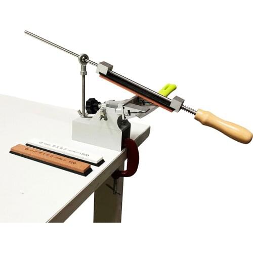 Updated Knife Sharpener System Pro Lansky Apex with 3 pcs Whetstone Stones Fixed-angle Sharpening Frame Set 120# 600# 1500