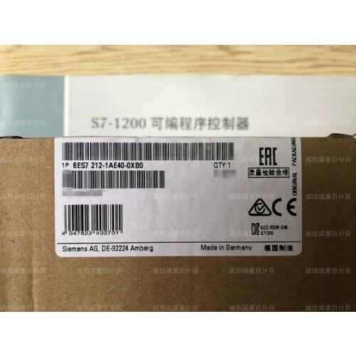 Original SIMATIC S7-1200, CPU 1212C 6ES7212-1AE40-0XB0,Siem s7-1200 Compact CPU Module 6es7212-1ae40-0xb0