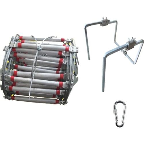 5 to 15 meters High Quality Steel Wire Rope Ladders Wall Climbing Falling Downhill Equipment Accessories Fire Escape
