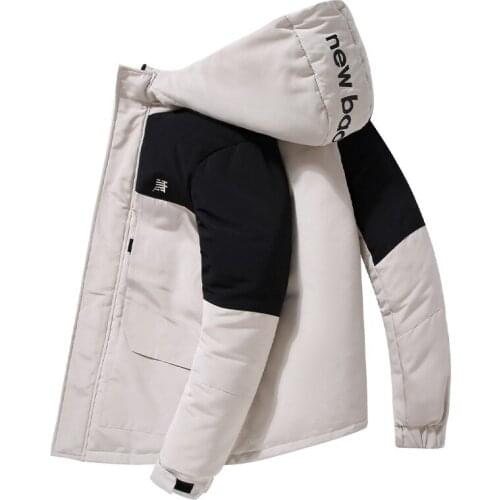 90% Down Jacket men Winter Jacket Men Fashion Thick Warm Parkas White Duck Down Coats Casual Color block Man Down Jackets