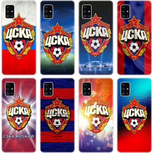 Russia PFC CSKA Moscow Case for Samsung Galaxy A12 A02 A03S A21S A22 A32 A52 A72 A82 Quantum 2 S21 Plus FE Ultra M02S M12 Cover