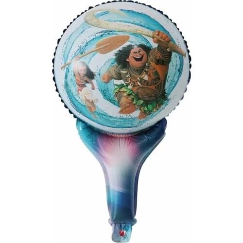 50pcs Moana Hand Blander Foil Balloons Air Balloon Happy Birthday Party Decorations Kids Inflatable Toys Moana Party Supplies