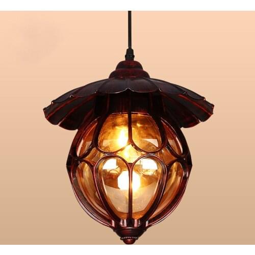 Nordic American country retro light bar aisle chandelier Mediterranean balcony creative personality