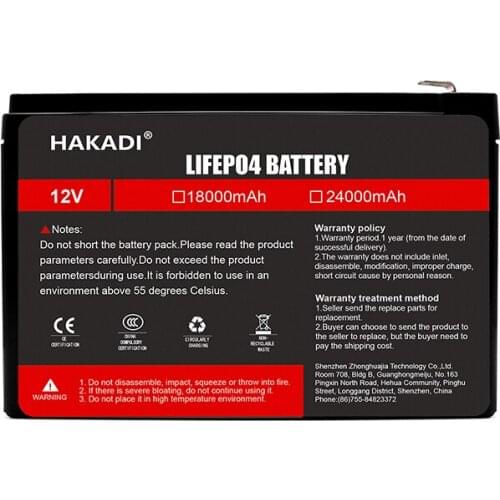 Replace Lead Acid Solar LiFePO4 Battery 12 Volt 18Ah Lithium 12V Batteries