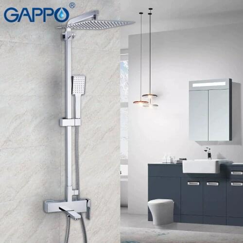 GAPPO shower Faucet wall Mounted Brass shower Griferia bathroom Rainfall shower set bathtub faucet bath tub waterfall faucet tap