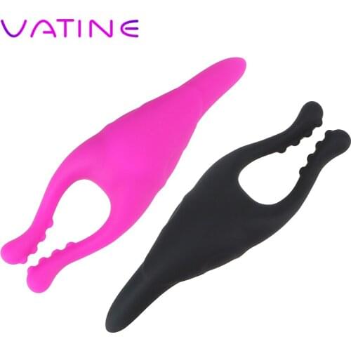 VATINE Rabbit Clamps Vibrator Nipple Massager Clitoris Clip Stimulator Female Masturbator Sex Toys for Women G-spot Adult Games