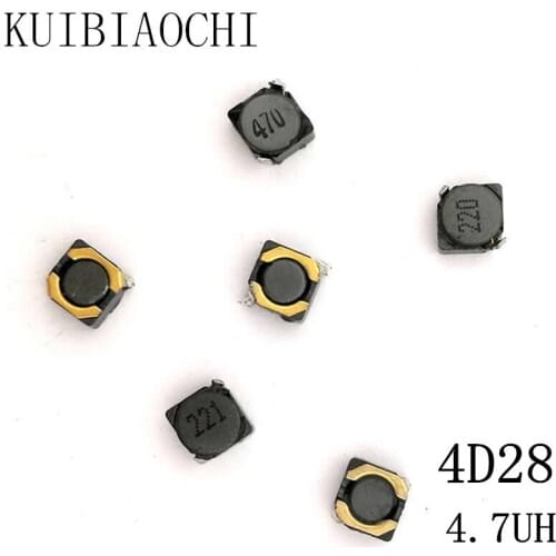 10pcs/lot SMD Power Inductor CDRH4D28 4.7UH 4R7 5*5*3mm shielded winding inductor