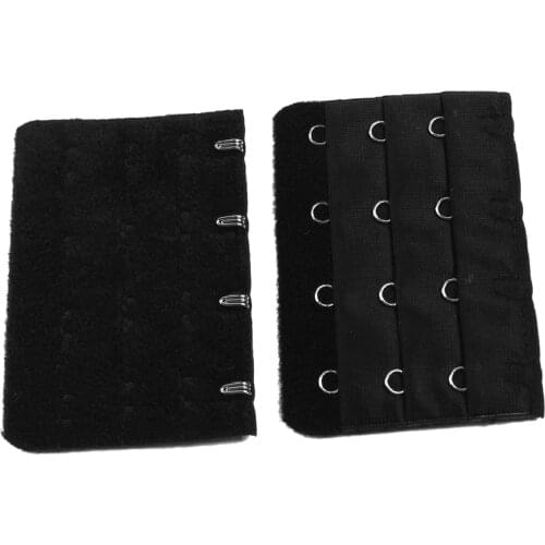 2 Pcs Ladies 3 x 4 Hook Bra Extenders Strap Extention