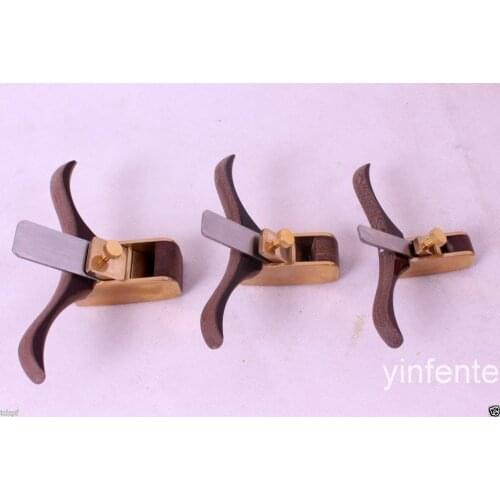 3pcs Planes Woodworking Tools Brass Body luthier Tools Guitar Violin Making