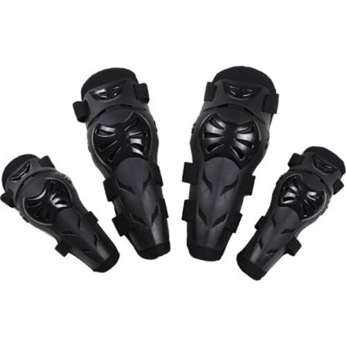 4pcs/Set Sports Motorcycle ATV Racing Motocross Protective Gear Knee Protector Elbow Shin Pads Cap Guards