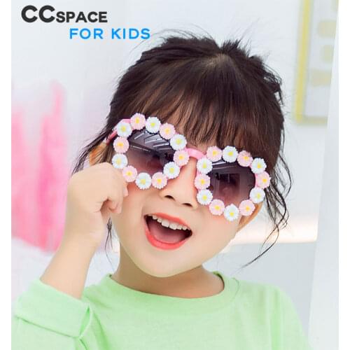 49949 Kids Cute Sunglasses Round Flower Fashion Shades UV400 Vintage Glasses