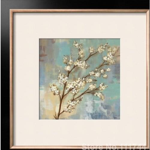 Abstract art paintings Kyoto Blossoms I hand painted art by Silvia Vassileva High quality