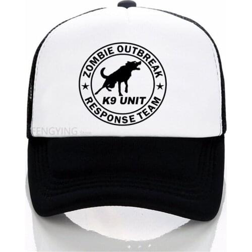 New Zombie Outbreak Response Team K9 Unit Canine Dog Zombies baseball cap summer mesh trucker hat