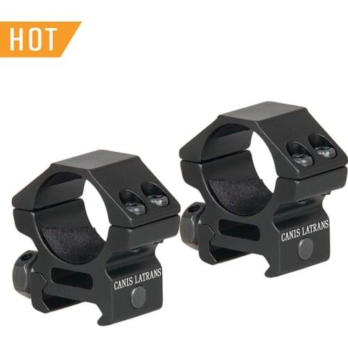 Canis Latrans Tactical Scope Mount Ring 25.4MM 6063 Aluminum Black Color Scope Mount For Outdoor Hunting PP24-0155B