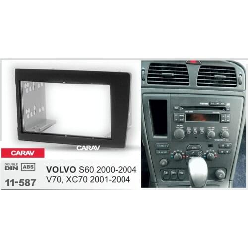 CARAV 11-587 Top Quality Radio Fascia for VOLVO S60 2000-2004; V70, XC70 2001-2004 Stereo Fascia Dash CD Trim Installation Kit