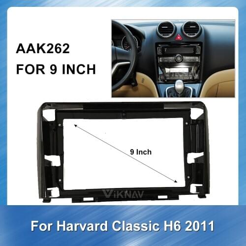 FOR Harvard Classic H6 2011 Radio Fascia for DVD frame Dash Mount Kit Adapter Trim Facial Panel Frame Dashboard 2 Din