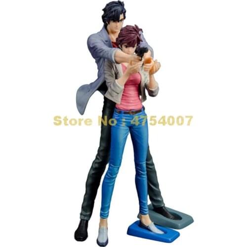 Anime Movie City Hunter Saeba Ryo Makimura Kaori Pvc Action Figure Collection Model 18-20cm Toy