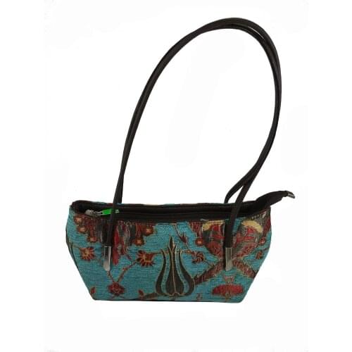 Handmade Elegant shoulder Bag designed with special fabric with Ottoman motifs