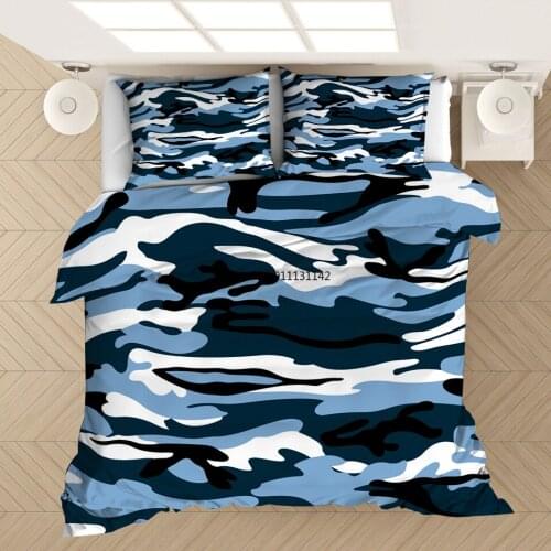 Camouflage 3D Printed Bedding Set Duvet Covers Pillowcases Comforter Bedding Set Bedclothes Bed Linen