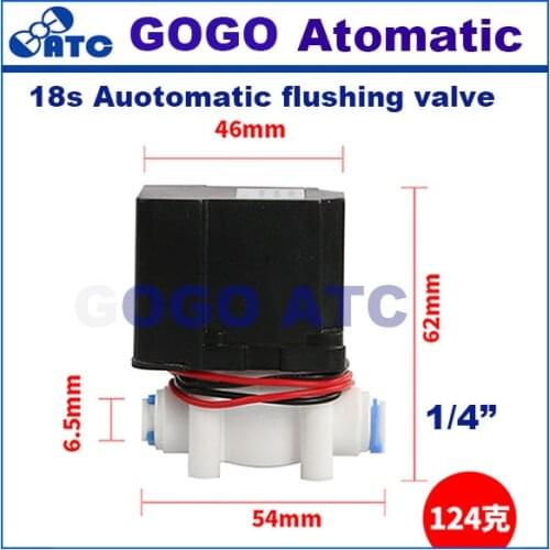 Waste water combination valve 24V18S automatic flushing solenoid valve 300CC for RO accessories water purifier