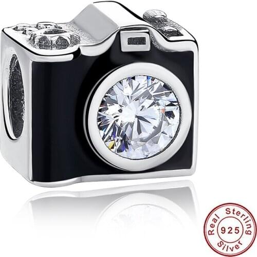 Hot Sale 100% Real 925 Sterling Silver Family House Camera Coffee Cup Shoes Charm Fit Original Pandora Bracelet DIY Jewelry