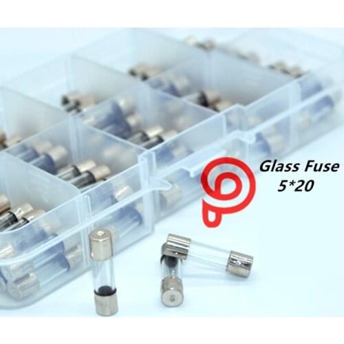 Little fuse 5*20MM Fast Blow Glass Fuse Assortment Kit, 0.2A-15A 250v *100pcs