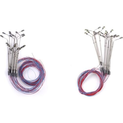 20x Model Railway Train Diorama Dual Lamp Post Street Light LEDs N Scale 3V