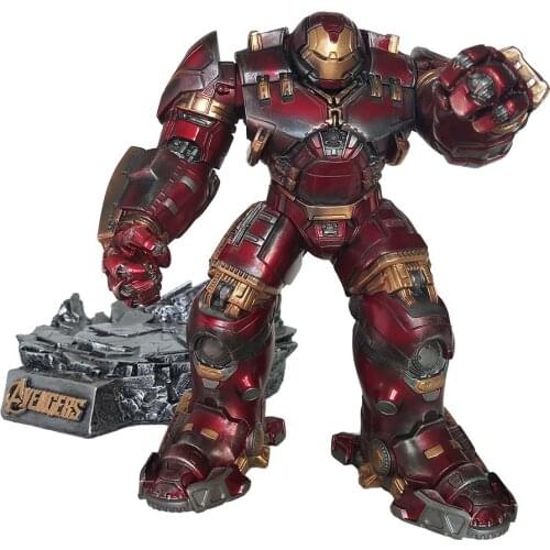 Hasbro Avengers Super Hero Iron Man Hulkbuster Battle Damage Ver Statue Resin Action Figure Desk Collection Model Toy