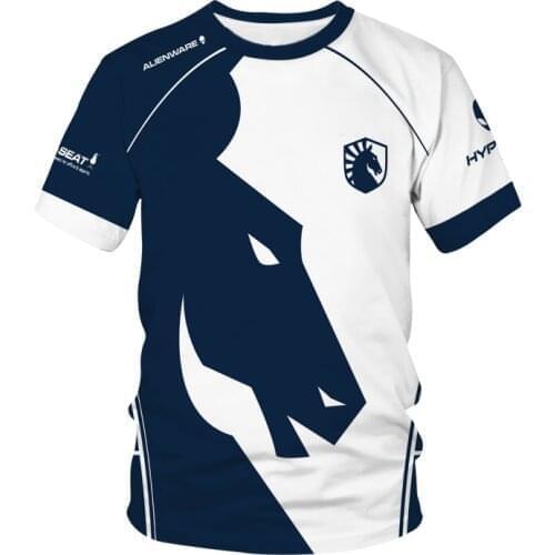 Summer New Mens and Womens Childrens E-sports WOW DOTA Game Shirt Team Uniform CH Team Uniform 2021CH Supporter T-shirt