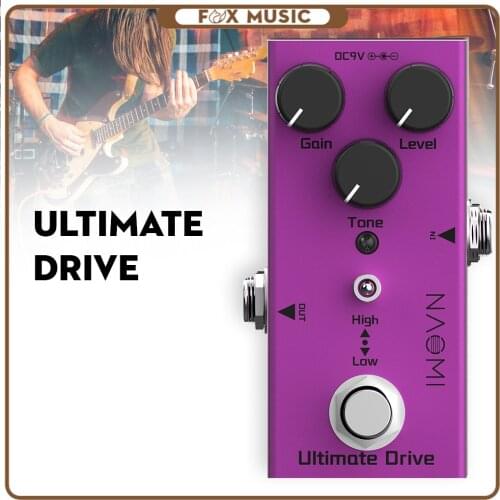 NAOMI Guitar Effect Pedal Professional DC 9V Mini Single True Bypass #NEP-02 Electric Guitar Use Diecast Aluminum Enclosures