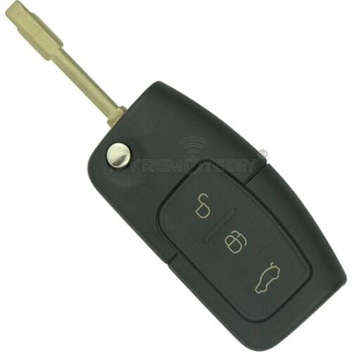 Flip remote car key for Ford ID60 chip 433 mhz FO21 remtekey