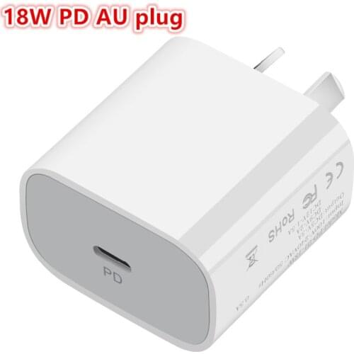 20w Fast charge 5V 3A Australia New Zealand AU Plug PD Charger Wall Travel Charger Power 220v 9V 2A18W