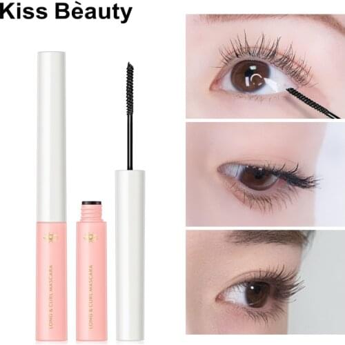 Ultra-fine Mascara Waterproof Non-smudge Natural Thick Curling Fine Brush Quick Dry Lengthening eyelashes makeup TSLM