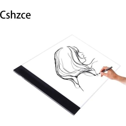 Ultra Thin A4 LED Light Pad Artcraft Tracing Light Box Copy Board tablette lumineuse broderie diamant Writing tablet for kids