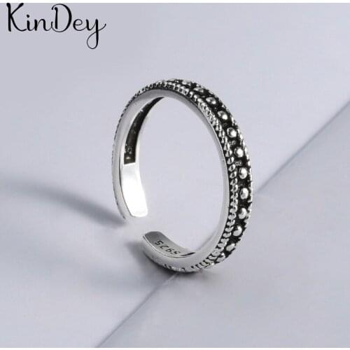 New Hot Gothic Round Beads Rings For Women Wedding Rings Ladies Accessories Fashion Charm Jewelry Wholesale 2021
